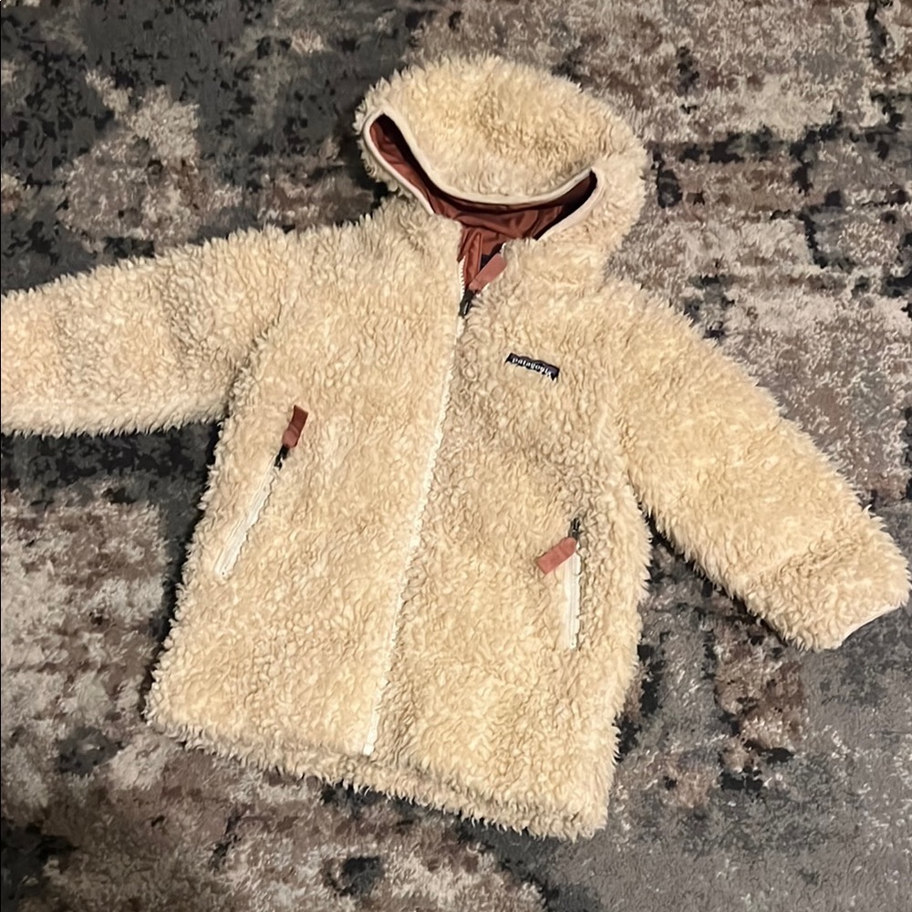 Cream Sherpa Hooded Jacket